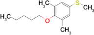 Methyl 4-n-pentoxy-3,5-dimethylphenyl sulfide