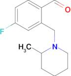 4-Fluoro-2-[(2-methyl-1-piperidino)methyl]benzaldehyde