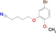 5-(3-Bromo-6-methoxy-phenoxy)pentanenitrile