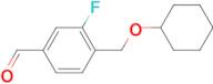 4-[(Cyclohexyloxy)methyl]-3-fluorobenzaldehyde