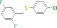 1,4-Difluoro-2-[(4-chlorophenyl)sulfanylmethyl]benzene