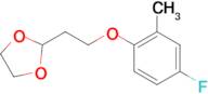 2-[2-(4-Fluoro-2-methyl-phenoxy)ethyl]-1,3-dioxolane