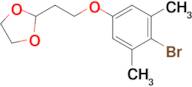 2-[2-(4-Bromo-3,5-dimethyl-phenoxy)ethyl]-1,3-dioxolane