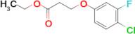 Ethyl 3-(4-chloro-3-fluoro-phenoxy)propanoate