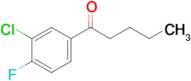 1-(3-Chloro-4-fluorophenyl)pentan-1-one