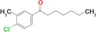 1-(4-Chloro-3-methylphenyl)heptan-1-one