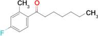 1-(4-Fluoro-2-methylphenyl)heptan-1-one