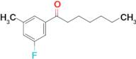 1-(3-Fluoro-5-methylphenyl)heptan-1-one