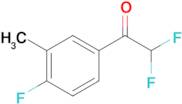 2,2-Difluoro-1-(4-fluoro-3-methylphenyl)ethanone