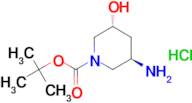 tert-butyl rac-(3R,5R)-3-amino-5-hydroxy-1-piperidinecarboxylate hydrochloride