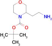 tert-butyl 3-(2-aminoethyl)-4-morpholinecarboxylate