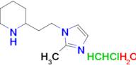 2-[2-(2-methyl-1H-imidazol-1-yl)ethyl]piperidine dihydrochloride hydrate