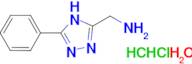 [(5-phenyl-4H-1,2,4-triazol-3-yl)methyl]amine dihydrochloride hydrate