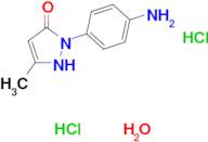 2-(4-aminophenyl)-5-methyl-2,4-dihydro-3H-pyrazol-3-one dihydrochloride hydrate