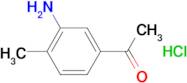 1-(3-amino-4-methylphenyl)ethanone hydrochloride