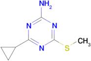 4-Cyclopropyl-6-(methylthio)-1,3,5-triazin-2-amine