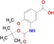 3-[(tert-Butoxycarbonyl)amino]-4-methoxybenzoic acid