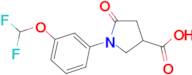 1-[3-(Difluoromethoxy)phenyl]-5-oxopyrrolidine-3-carboxylic acid