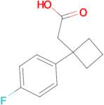 2-[1-(4-Fluorophenyl)cyclobutyl]acetic acid