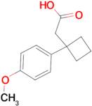 2-[1-(4-Methoxyphenyl)cyclobutyl]acetic acid