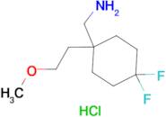 [4,4-Difluoro-1-(2-methoxyethyl)cyclohexyl]methylamine hydrochloride