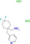 [4,4-Difluoro-1-(pyridin-3-ylmethyl)cyclohexyl]methylamine dihydrochloride