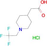 2-[1-(2,2,2-Trifluoroethyl)piperidin-4-yl]acetic acid hydrochloride