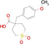 4-(4-Methoxybenzyl)tetrahydro-2H-thiopyran-4-carboxylic acid 1,1-dioxide