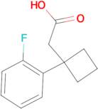 2-[1-(2-Fluorophenyl)cyclobutyl]acetic acid