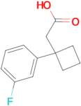 2-[1-(3-Fluorophenyl)cyclobutyl]acetic acid