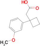 2-[1-(3-Methoxyphenyl)cyclobutyl]acetic acid