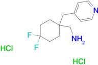 [4,4-Difluoro-1-(pyridin-4-ylmethyl)cyclohexyl]methanamine dihydrochloride