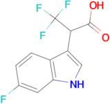 3,3,3-Trifluoro-2-(6-fluoro-1H-indol-3-yl)propanoic acid