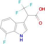 3,3,3-Trifluoro-2-(7-fluoro-1H-indol-3-yl)propanoic acid