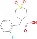 4-(2-Fluorobenzyl)tetrahydro-2H-thiopyran-4-carboxylic acid 1,1-dioxide