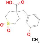 4-(3-Methoxybenzyl)tetrahydro-2H-thiopyran-4-carboxylic acid 1,1-dioxide
