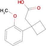 2-[1-(2-Methoxyphenyl)cyclobutyl]acetic acid