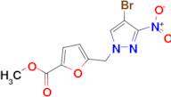 methyl 5-[(4-bromo-3-nitro-1H-pyrazol-1-yl)methyl]-2-furoate