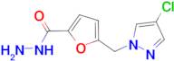 5-[(4-chloro-1H-pyrazol-1-yl)methyl]-2-furohydrazide