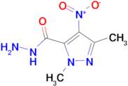 1,3-dimethyl-4-nitro-1H-pyrazole-5-carbohydrazide