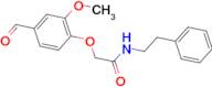 2-(4-formyl-2-methoxyphenoxy)-N-(2-phenylethyl)acetamide