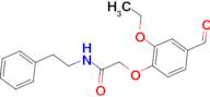 2-(2-ethoxy-4-formylphenoxy)-N-(2-phenylethyl)acetamide