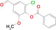 2-chloro-4-formyl-6-methoxyphenyl benzoate