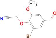 (2-bromo-4-formyl-6-methoxyphenoxy)acetonitrile