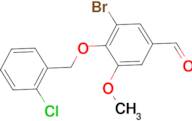 3-bromo-4-[(2-chlorobenzyl)oxy]-5-methoxybenzaldehyde