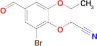 (2-bromo-6-ethoxy-4-formylphenoxy)acetonitrile