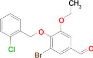 3-bromo-4-[(2-chlorobenzyl)oxy]-5-ethoxybenzaldehyde