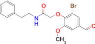 2-(2-bromo-4-formyl-6-methoxyphenoxy)-N-(2-phenylethyl)acetamide