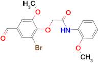 2-(2-bromo-4-formyl-6-methoxyphenoxy)-N-(2-methoxyphenyl)acetamide