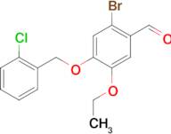 2-bromo-4-[(2-chlorobenzyl)oxy]-5-ethoxybenzaldehyde